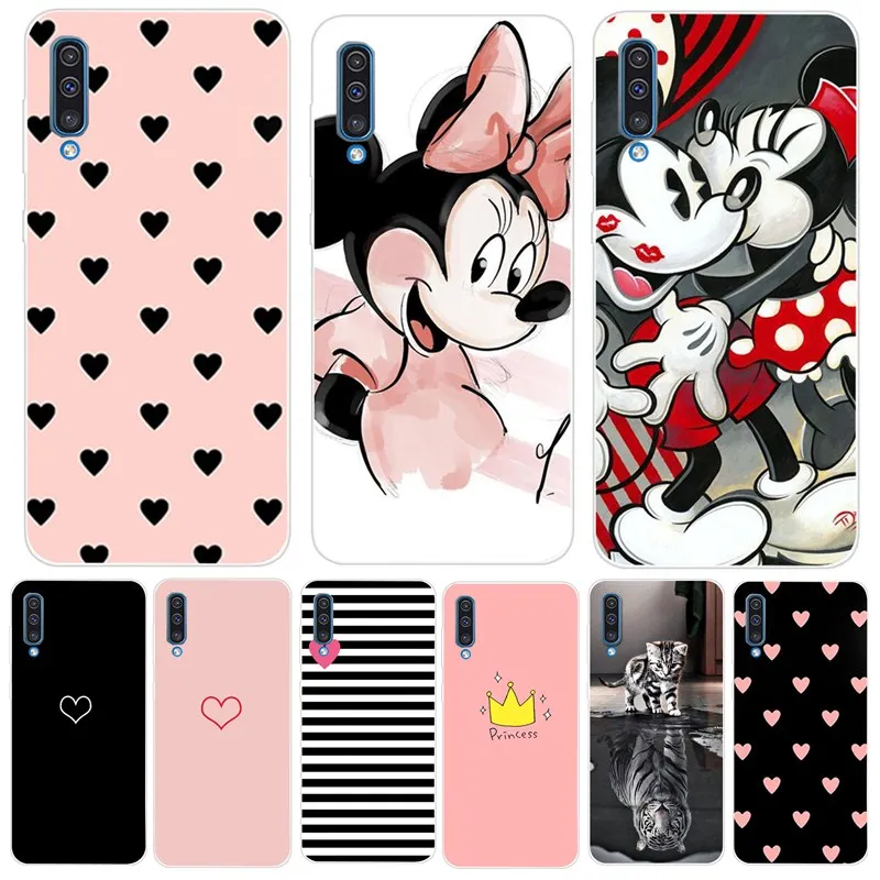 

Silicone Painting For Samsung Galaxy A50 2019 A505F A505 SM-A505F A30 A305F A305 A 30 Case Soft TPU For S9 Plus A7 2018 S10 E