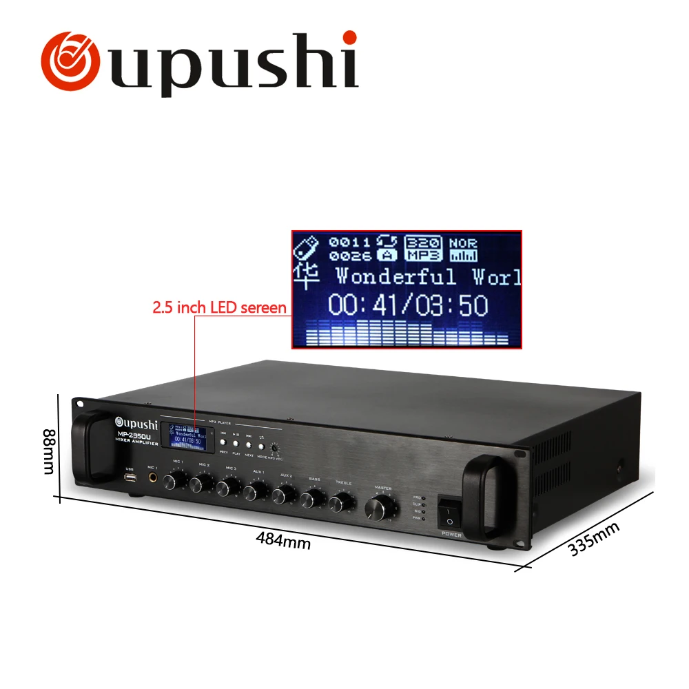 Светодиодный маленький мини усилитель display350w USB SD карты Mp3 FM усилитель| |