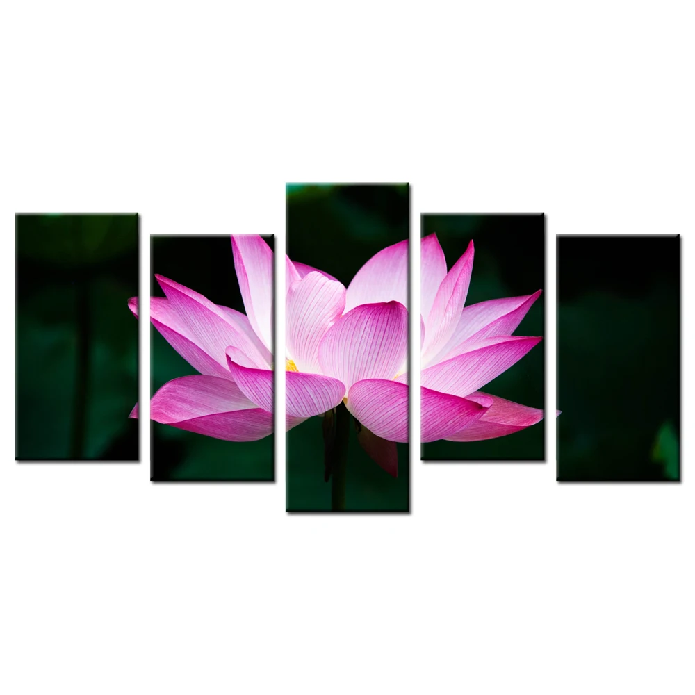 Home Decoration Painting Wall Art Contemporary Lotus Flower Printed