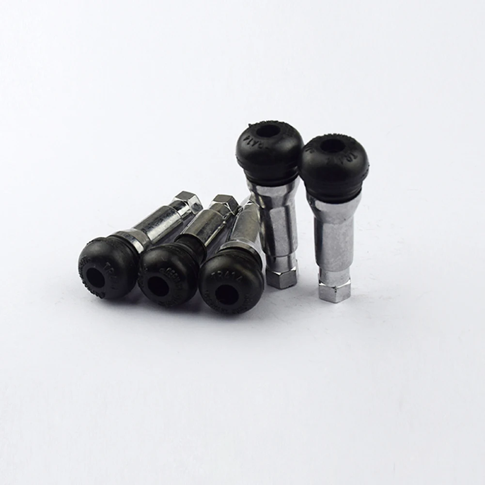5Pcs Metal Rubber Auto Car Wheel Tire Air Valve Stem Anti-Dust Cap Cover Decor