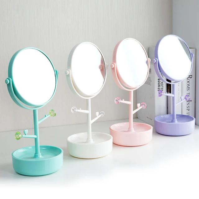 Double Side Dressing Mirror Tabletop Princess Magnifying Mirror