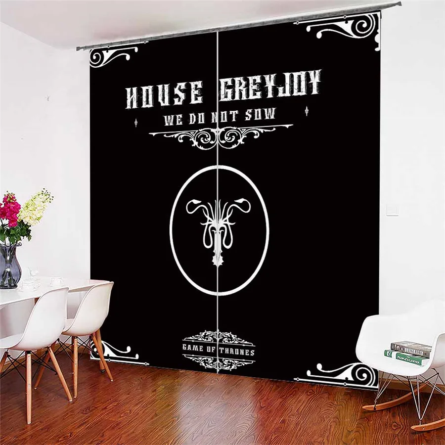 

3D Window Curtains Game of Thrones Print for Living Room Bedding Room Home Decor Tapestry Wall Carpet Drapes Cotinas #GOT-53