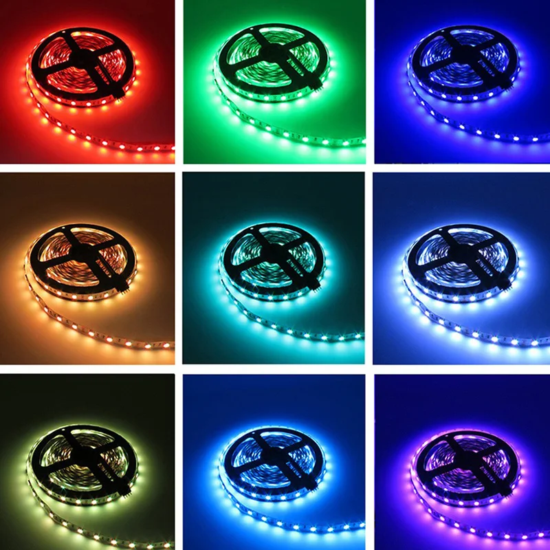 5 м 10 SMD 5050 RGB светодиодный светильник 60 s Диодная лента IP20 без водонепроницаемости