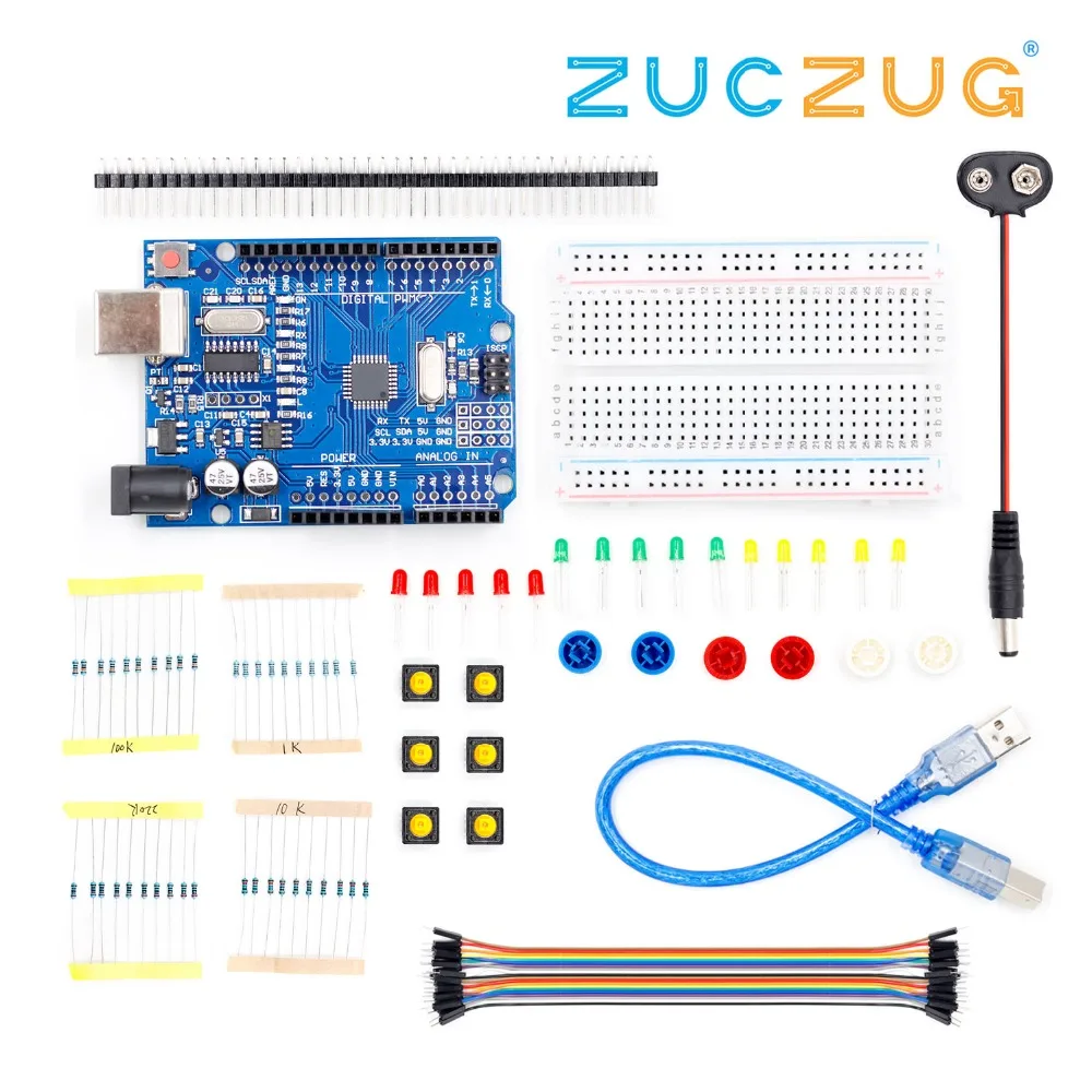 1 комплект стартовый набор UNO R3 мини макетная плата светодиодный Перемычка провод кнопка