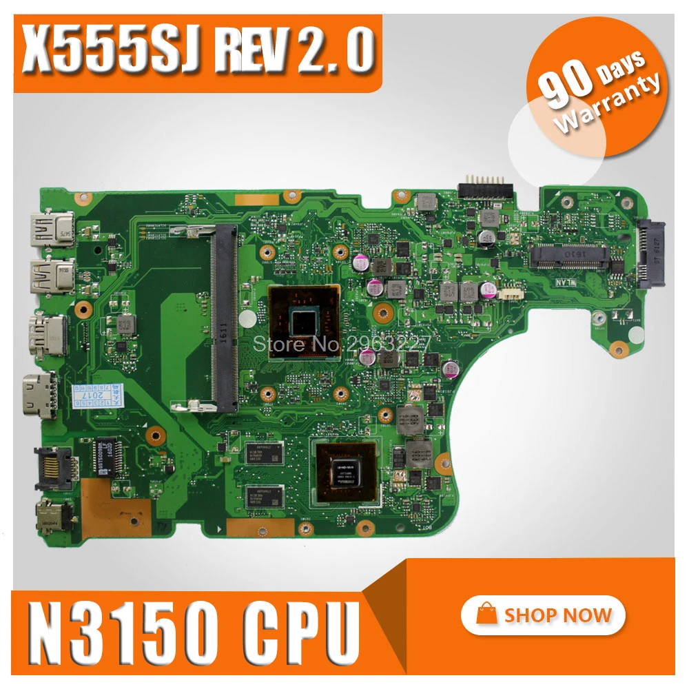 X555SJ اللوحة الأم ل ASUS X555 X555S X555SJ K555S A555S اللوحة المحمول X555SJ اللوحة اختبار 100% موافق N3150 GT920M X555SJ اللوحة الأم ل ASUS X555 X555S X555SJ K555S A555S اللوحة المحمول X555SJ اللوحة اختبار 100% موافق N3150 GT920M