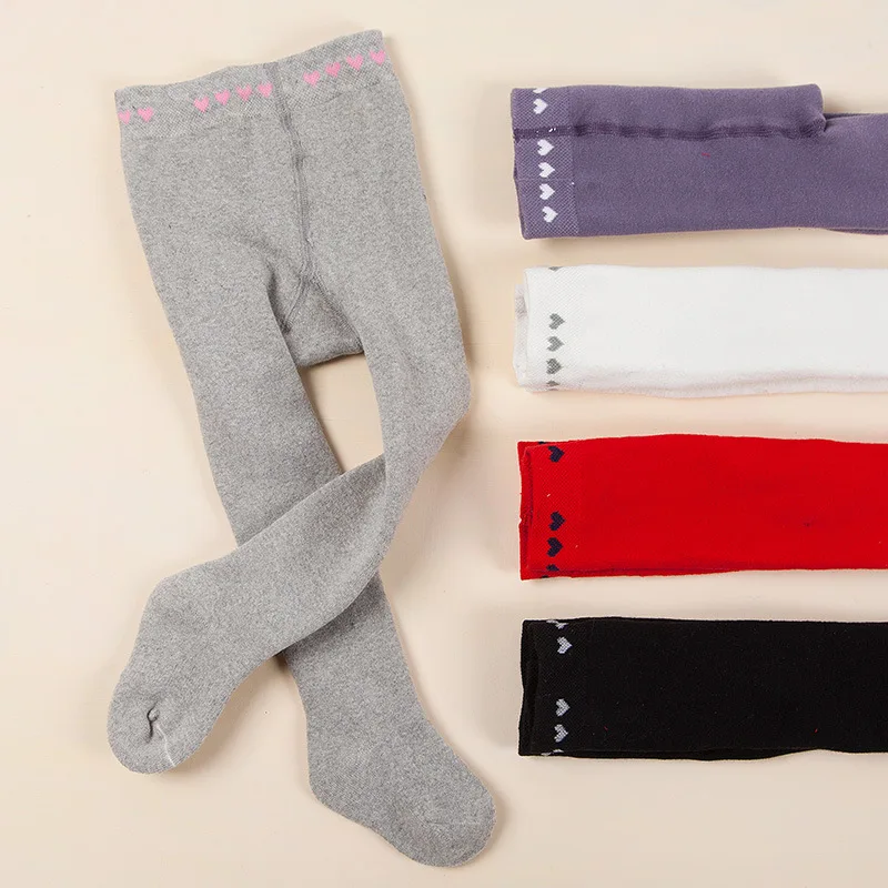 Winter Paragraph Thick Terry Pantyhose Girls Tights Baby Girl Pantyhose Knitted Cotton Cute kids