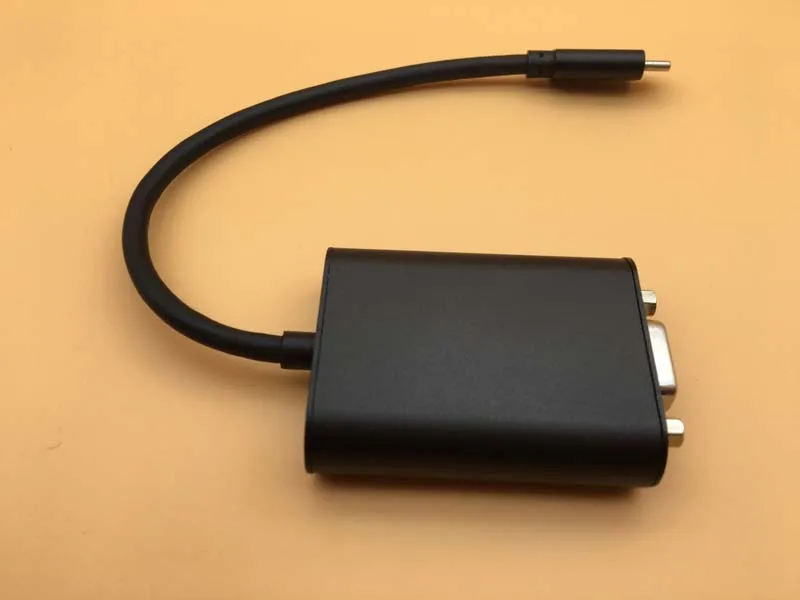 Type C к VGA адаптер USB 3 1 кабель преобразования алюминиевый корпус использовать для