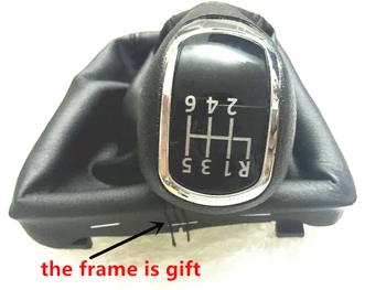 

FAT Gear Shift Knob II 09-12 SUPERB II 08-12 09-12 MK2 II 2 Leather Boot 6 Gear for Skoda Superb 3 T MKII (08-13)