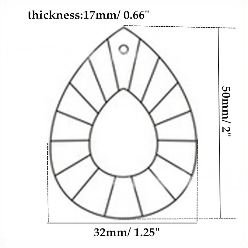 HIERKYST 1 шт. K9 Стекло призмы-кристаллы подвесные люстры Запчасти люстры УФ-лампа освещения Повесьте капли 50 мм "#1923