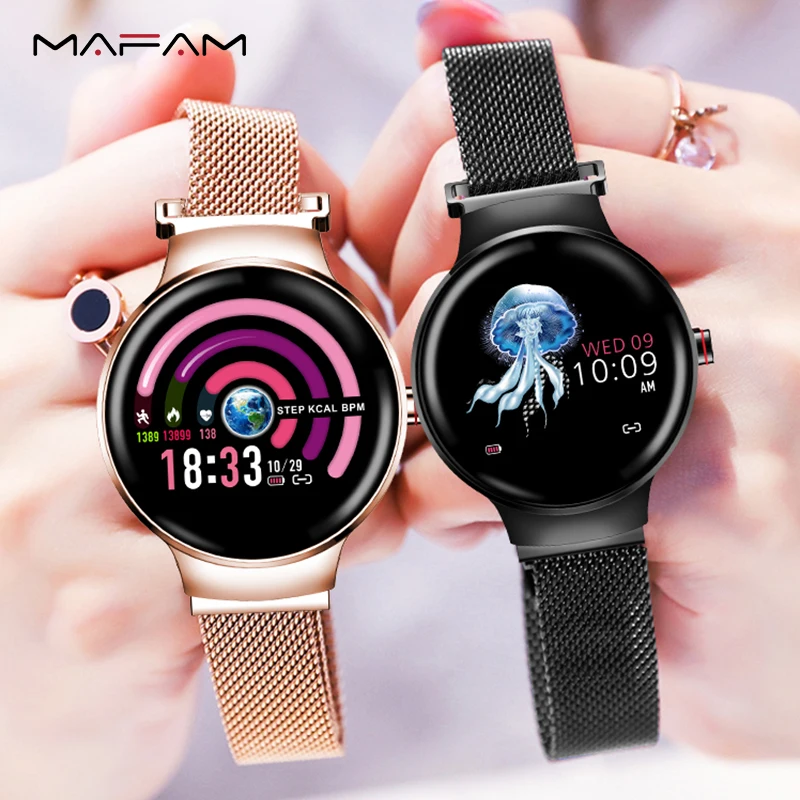 MAFAM H5, женские Смарт-часы, кровяное давление, пульсометр, фитнес-трекер, IP67, водонепроницаемые, Fanshion, спортивные Смарт-часы