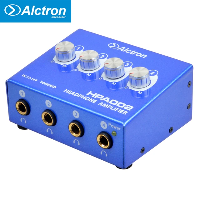 Alctron HPA002 Mini Portable Headphone Amplifier 3.5mm Stereo and RCA Jack steel Big Power High Quality Sound