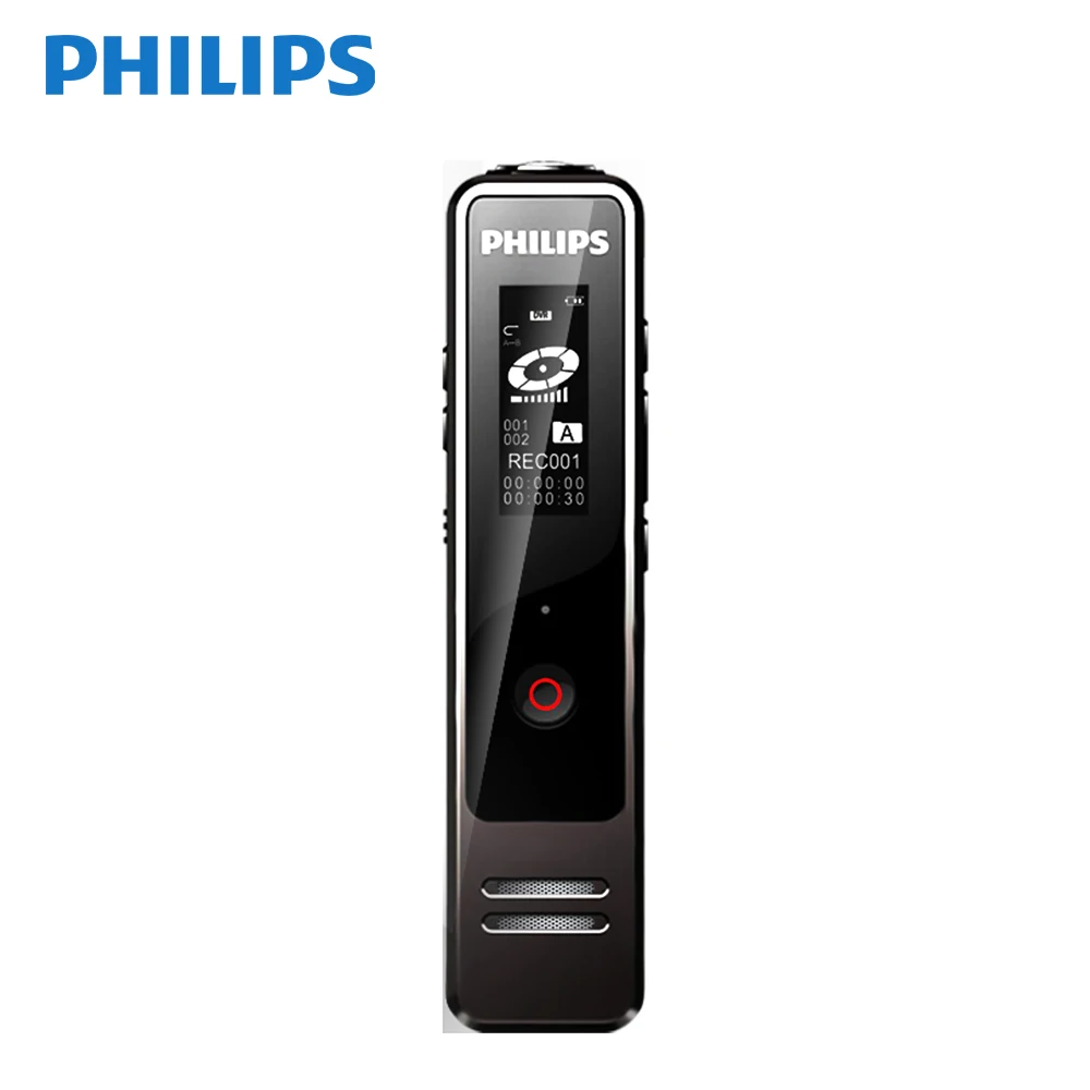 8 ГБ Цифровой диктофон Philips ручка два высококачественных встроенных микрофона Голосовая активация мгновенная запись VTR5100