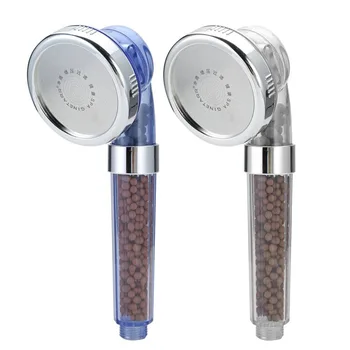 

Spa Shower Head Sprinkler Negative Ions Anion Temperature Sensor RGB Color Hand Held Spa Shower Nozzle