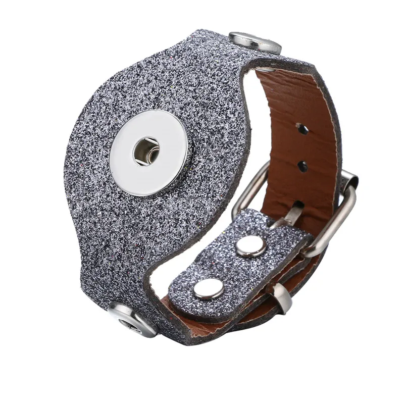 

4 Color Snap Bracelet For Women Mother Girl Friend Leather Button Bracelet Jewelry High Quality Suit Party Wearing