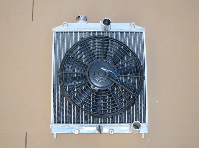 ALUMINUM RADIATOR+FAN 1992 2000 For Honda Civic EK EG B16 B18 32MM IN