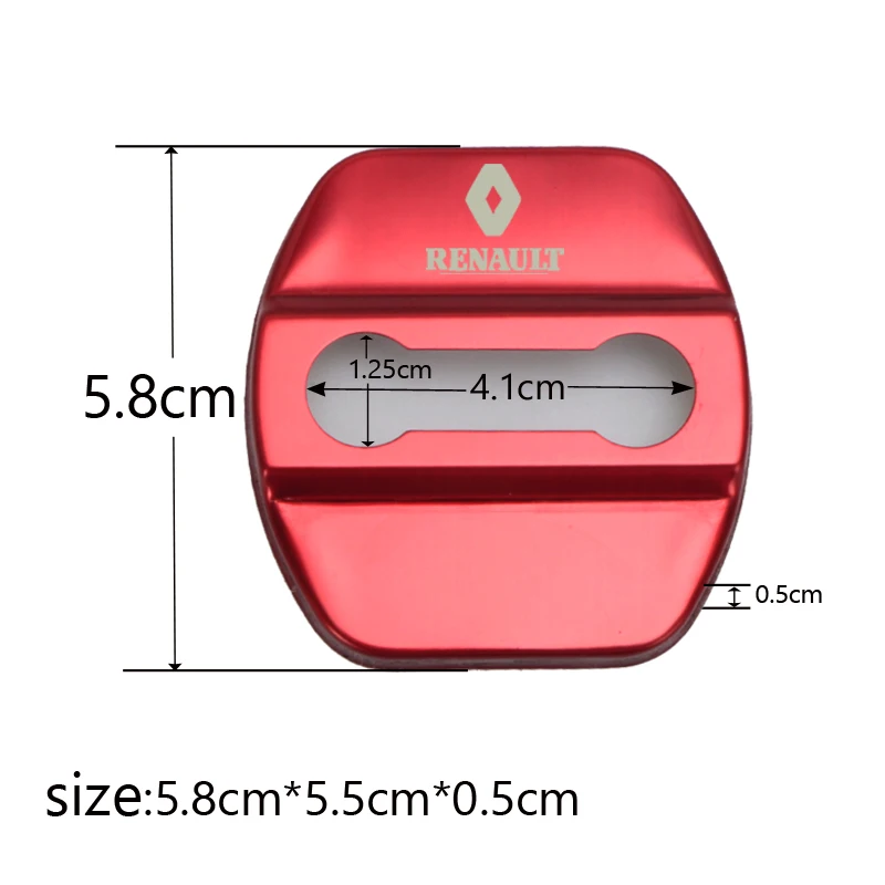 4 шт. замок двери автомобиля крышки подходит для Renault Koleos KADJAR авто значок с эмблемой аксессуары
