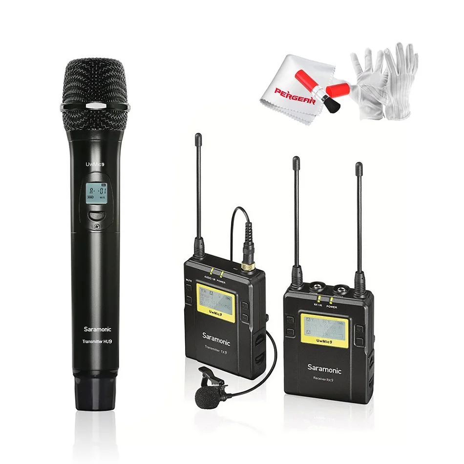 

Saramonic UwMic9 96-Channel UHF Wireless Lavalier Microphone System for DSLR Camcorders Saramonic Wireless Handheld Microphone
