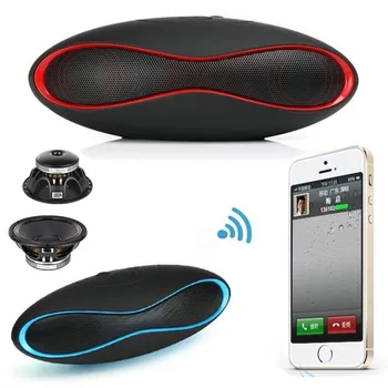 

Mini Bluetooth Speaker Portable Rugby Shape Speaker Wireless Football Music Surround TF USB Super Bass column acoustic system