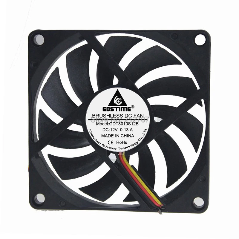 80mm 12v fan 3pin 1