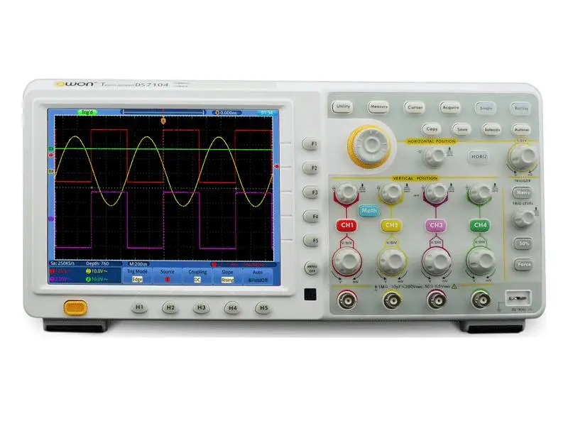 

OWON TDS7104 4 channel 100MHz 1GSa/S Oszilloskop digital storage Speicher Oscilloscope