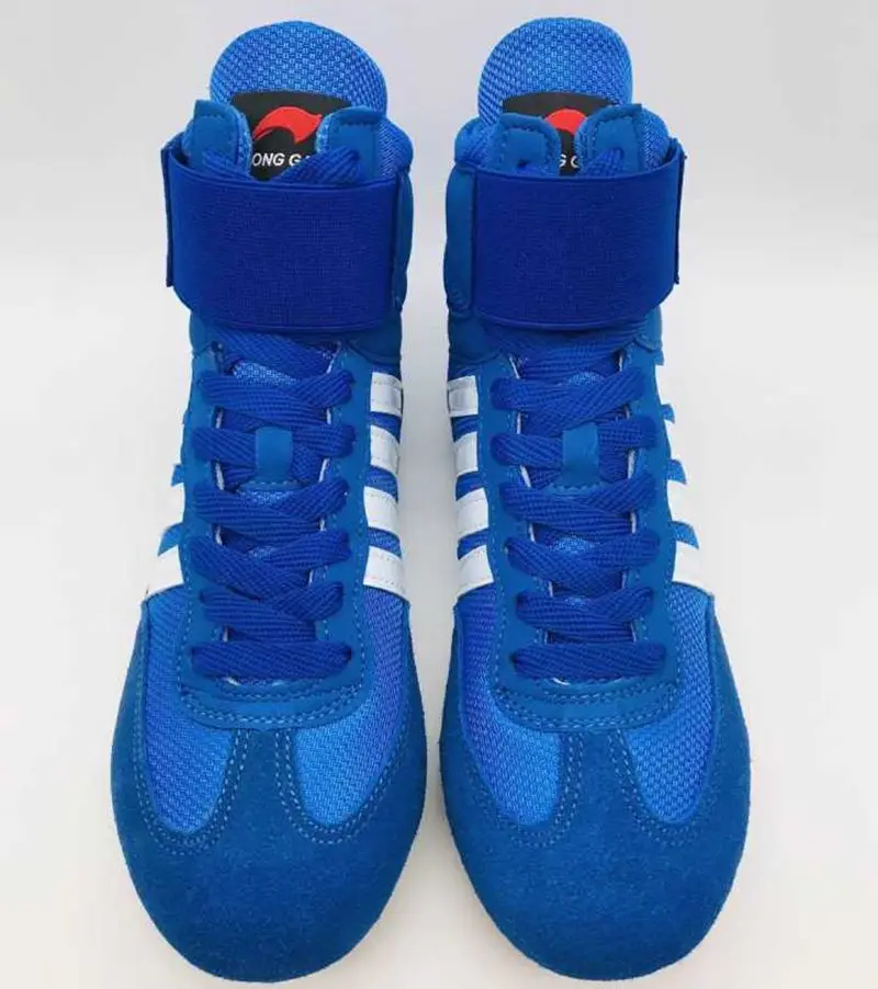 35~46 Professional Boxing Wrestling Shoes Lace-up Rubber Outsole Breathable Boots For Men Women martial arts shoes,wrestling boots