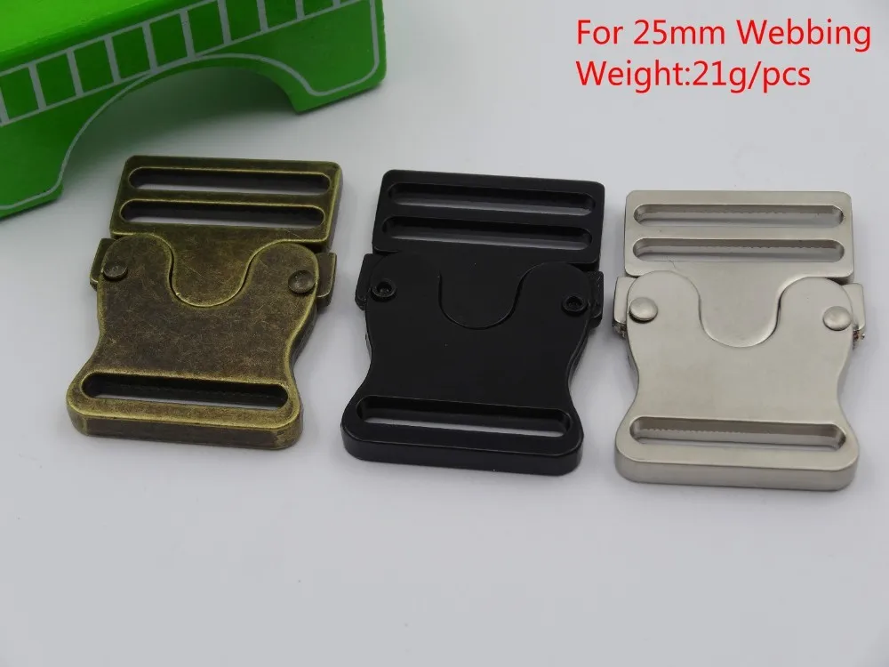 2017 new 5pcs/lot metal buckles for 25mm webbing backpack bags high