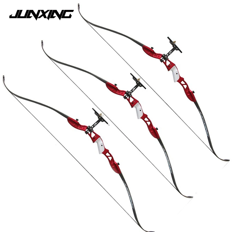 

Red 20-36Lbs American Hunting Bow 8 Model Recurve Bow Archery with Sight and Arrow Rest for Hunting Shooting