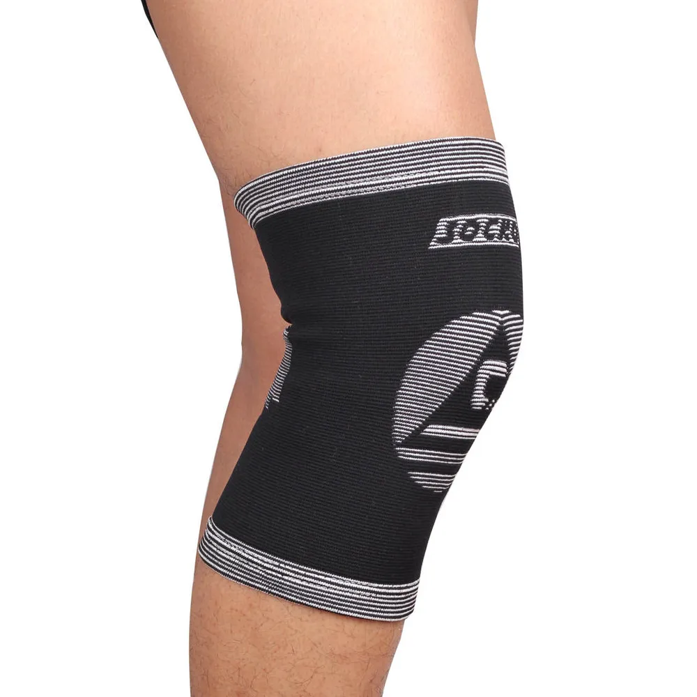 Фитнес Баскетбол бандаж для поддержки колена протектор спортивный эластичный бандаж на колено поддерживает наколенники K320 черный