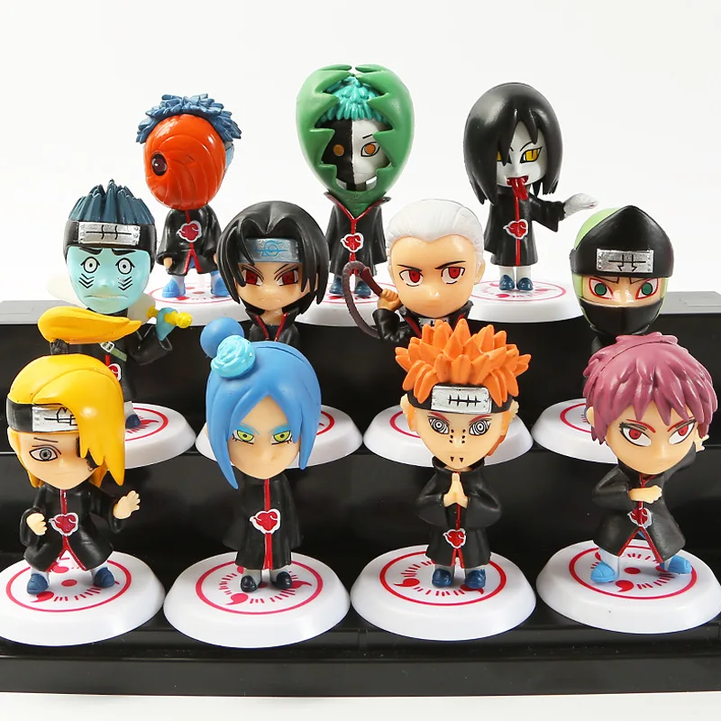 Naruto: Shippuden Q Edition Akatsuki Uchiha Obito Itachi Pain Konan Sasori аниме-модель Рождественский подарок |