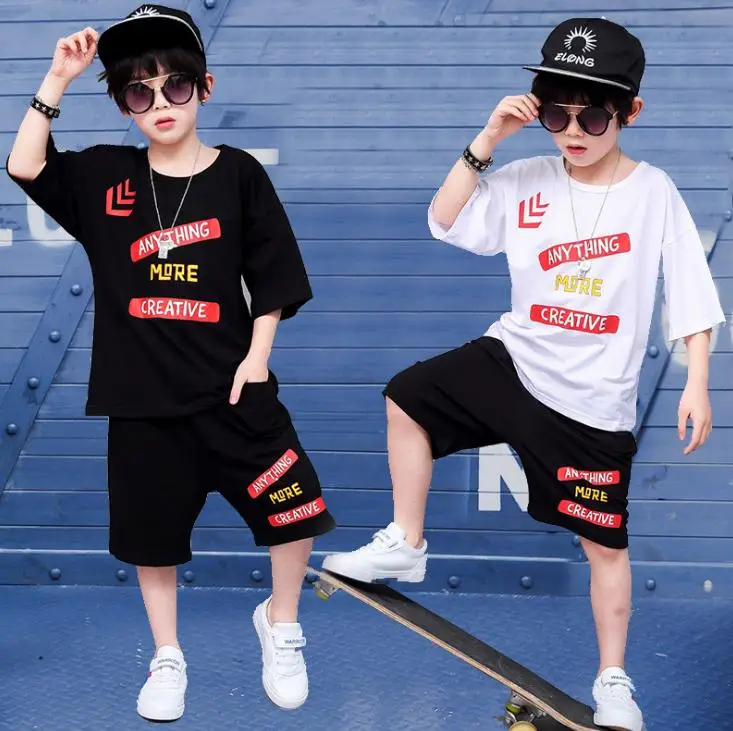 2019 Kids Clothing Set Summer Boys Fashion Clothes 3 4 5 6 7 8 9 10 12 Years Short Sleeve Cotton Children Sets For Boy | Детская одежда