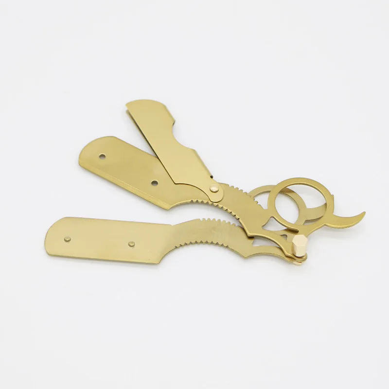 HAWARD Straight Razor With 10 Blades Men s Shaving Razor Tool Hair Removal Black And Gold 4