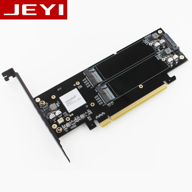 JEYI X4X4 4* NVME PCIE 3,0 GEN2 к NVME ASMEDIA 2824 ASM2824 U.2 SSD PCI-E GEN3 X8 PCIE3.0 PCIEX16 PCIEX8 pcienvme 4xpcie 4 xnvme