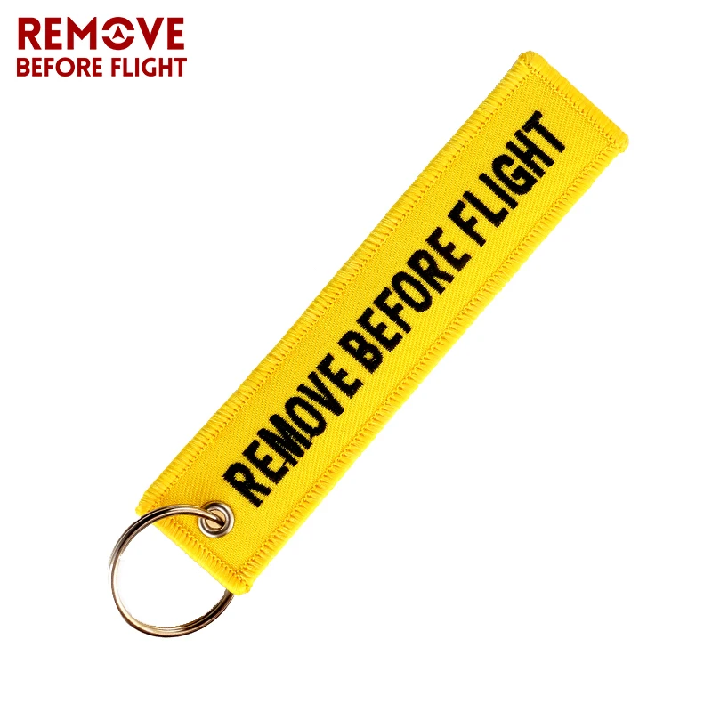 Remove Before Flight Key Chain FOLLOW ME OEM Keychain Jewelry Embroidery Safety Tag Aviation Gifts llavero Fashion Sleutelhanger 8