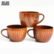 JOUDOO краткое дерево ююба кофейная кружка креативный японский стиль чашка для воды примитивный ручной работы из натурального дерева чайная вода Посуда для напитков 35