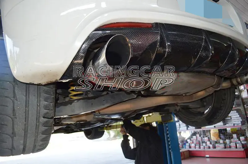 Carbon Fiber Rear Lip Bumper Bar Diffuser Fit For VW Scirocco R Bumper 2009-2014