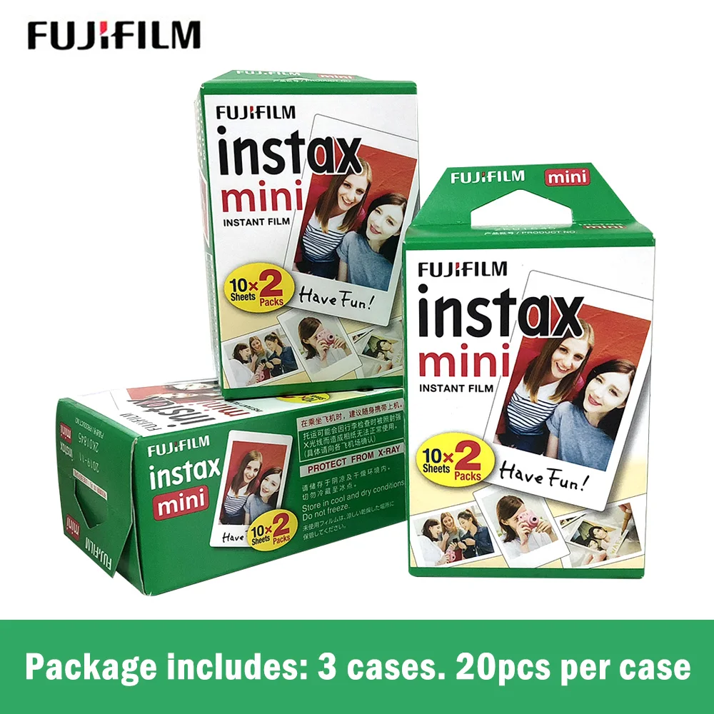 

Fujifilm instax mini 9 8 FILM 60 sheet Fuji 3 inches instsnt photo Paper for mini8 mini9 7s 25 50s 90 Instant Camera Paper film