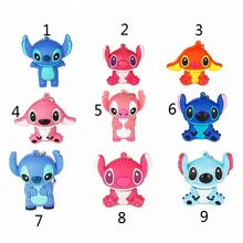 new USB flash drive 128gb cute animal cartoon USB 2.0 4GB 8GB pen drive 16GB 32GB 64GB creative Pendrive usb memory stick Stitch