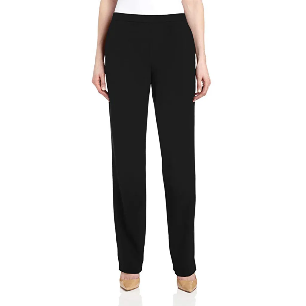 

Lack Suit Pants Woman High Waist Pants Sashes Pockets Office Ladies Pants Fashion Female Trouse YJJ1