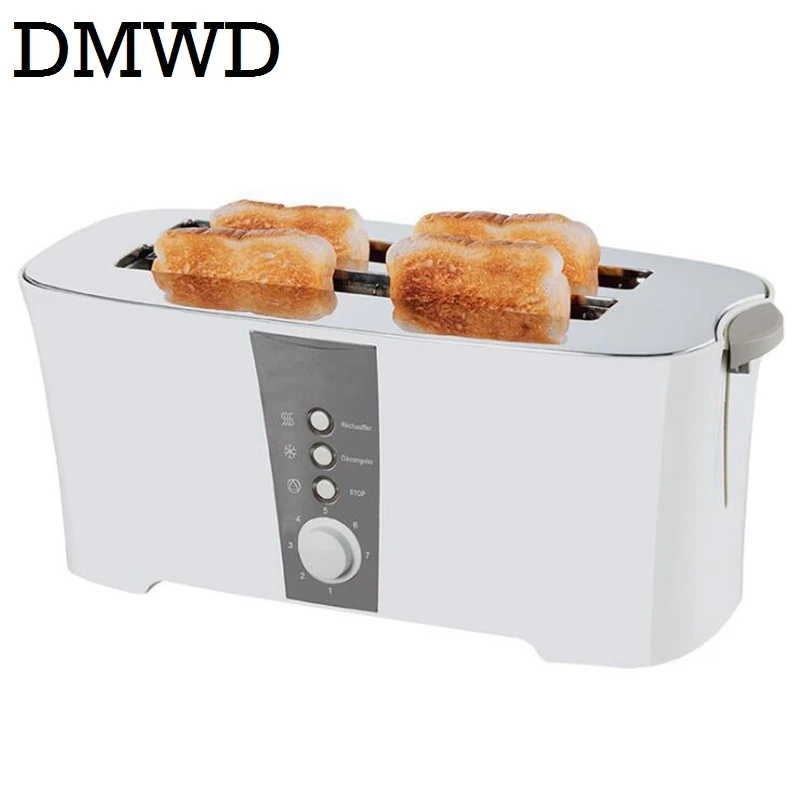 DMWD 4 pcs slots automatic baking toaster Multi function toast oven