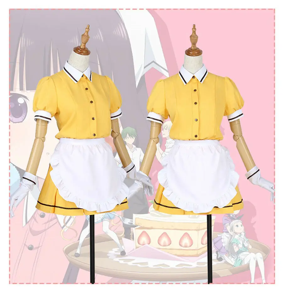 2019 Высокое качество аниме смесь S Maid Sakuranomiya Maika Hinata Kaho платье Mafuyu Косплей костюм