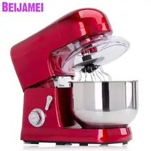 BEIJAMEI домашнее коммерческое использование 5 л электрический пищевой миксер блендер, взбивание яиц beater 6 шестерни тесто смесительная машина цена