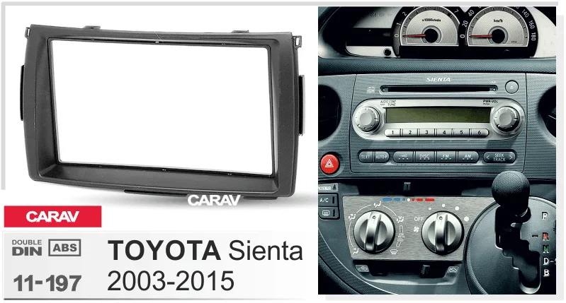 CARAV 11-197 Car Radio Installation Trim Fascia Panel