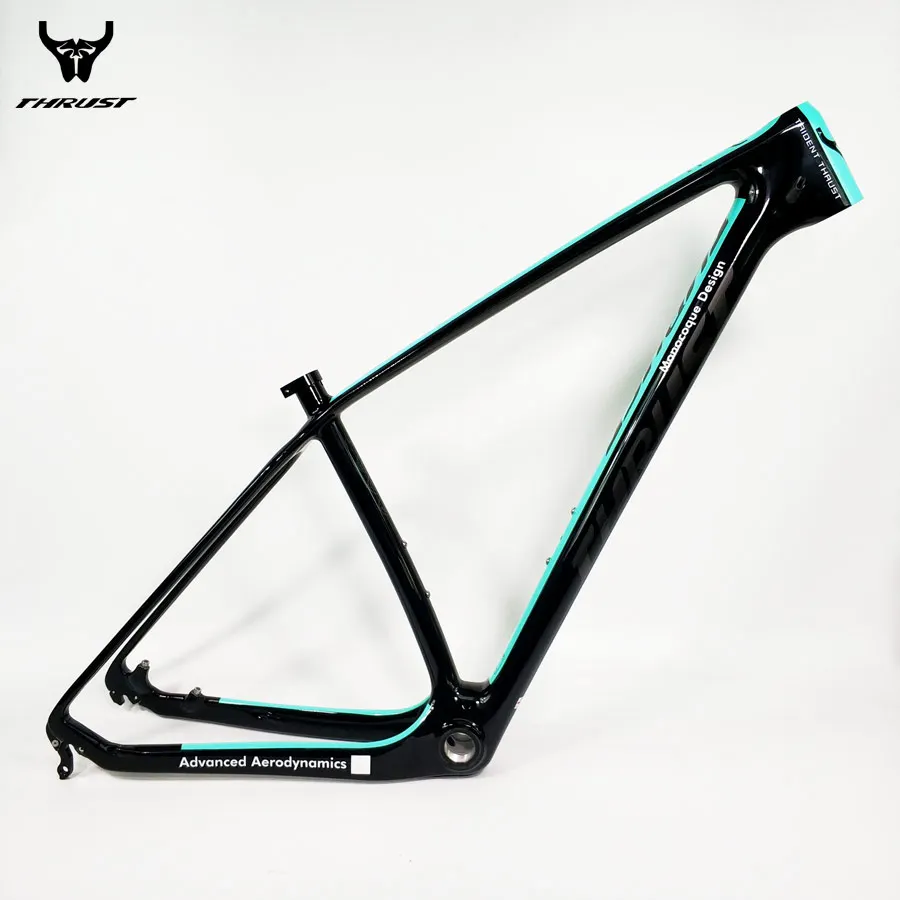 Flash Deal THRUST mtb Mountain Bike Frame Carbon Frame mtb 29er 27.5er 15 17 19 Carbon Bicycle Frame Green BB30 BSA 6