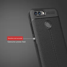 

Luxury Brand Original Shockproof Armor Cover for Huawei Nova 2 Case Coque Soft Leather Carbon TPU Case for Huawei Nova 2 Cover