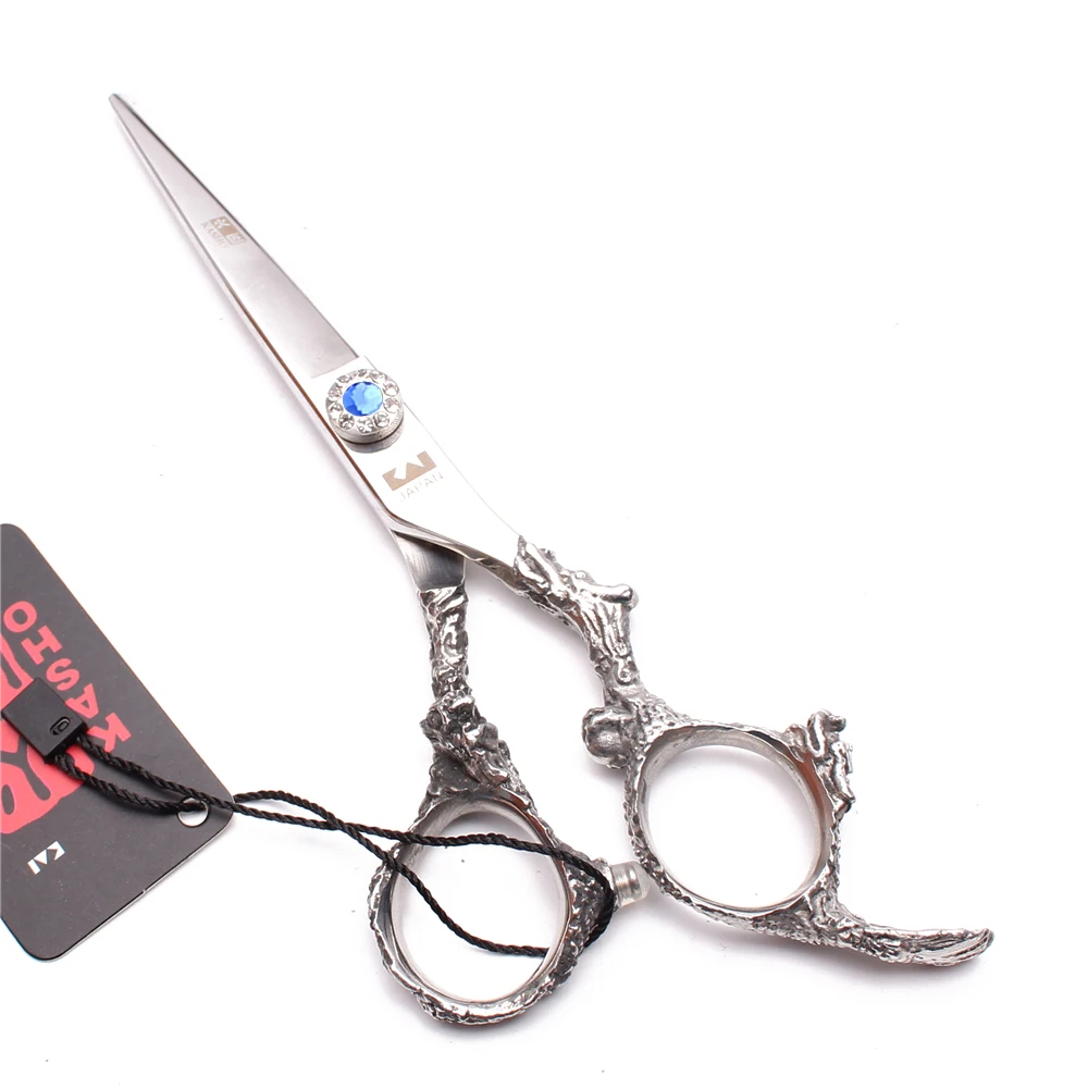 

5.5" Titanium Kasho Dragon Handle Professional Hairdresser's Scissors Thinning Scissors Cutting Shears Salon Hair Scissors H9005