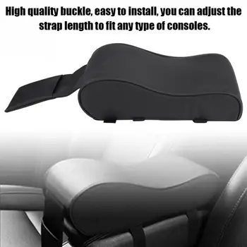 

Universal Leather Car Armrest Pad Memory Foam Auto Cushion Mat Covers Auto Center Console Arm Rest Seat with Cell Phone Pocket