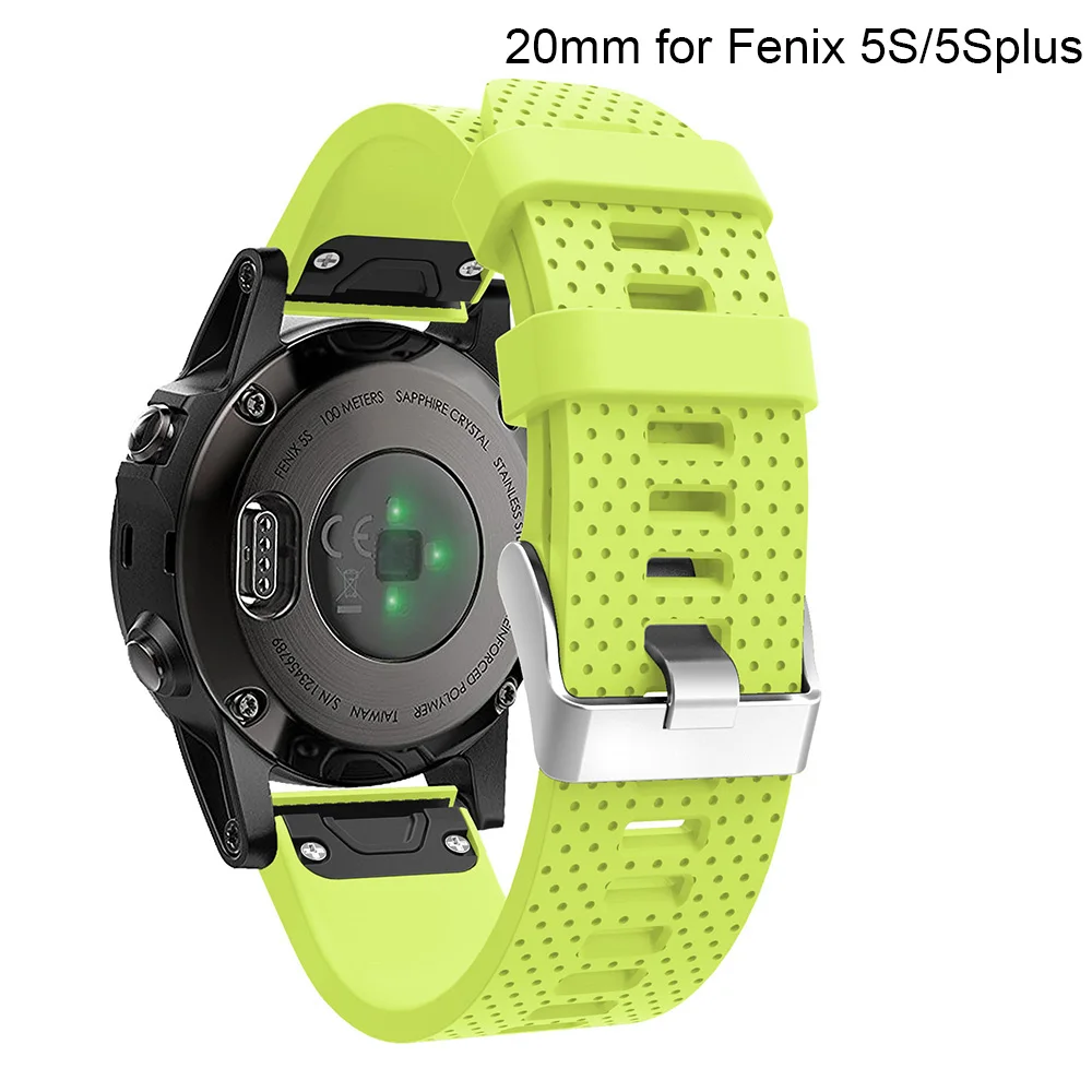 26 22 20 мм ремешок для часов Garmin Fenix 5X5 5S 3 3HR D2 S60 gps часы Quick Release силиконовый Easyfit ремешок на запястье