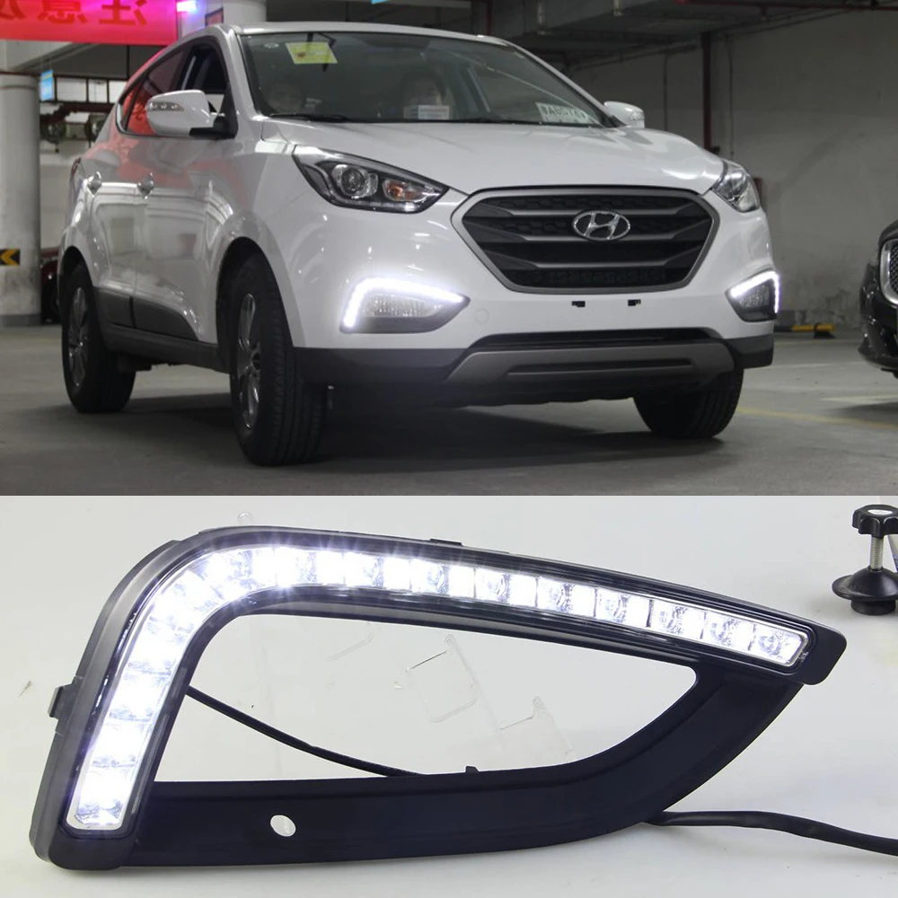 12V Car DRL Kit for HYUNDAI IX35 2013 2014 LED Daytime Running Light