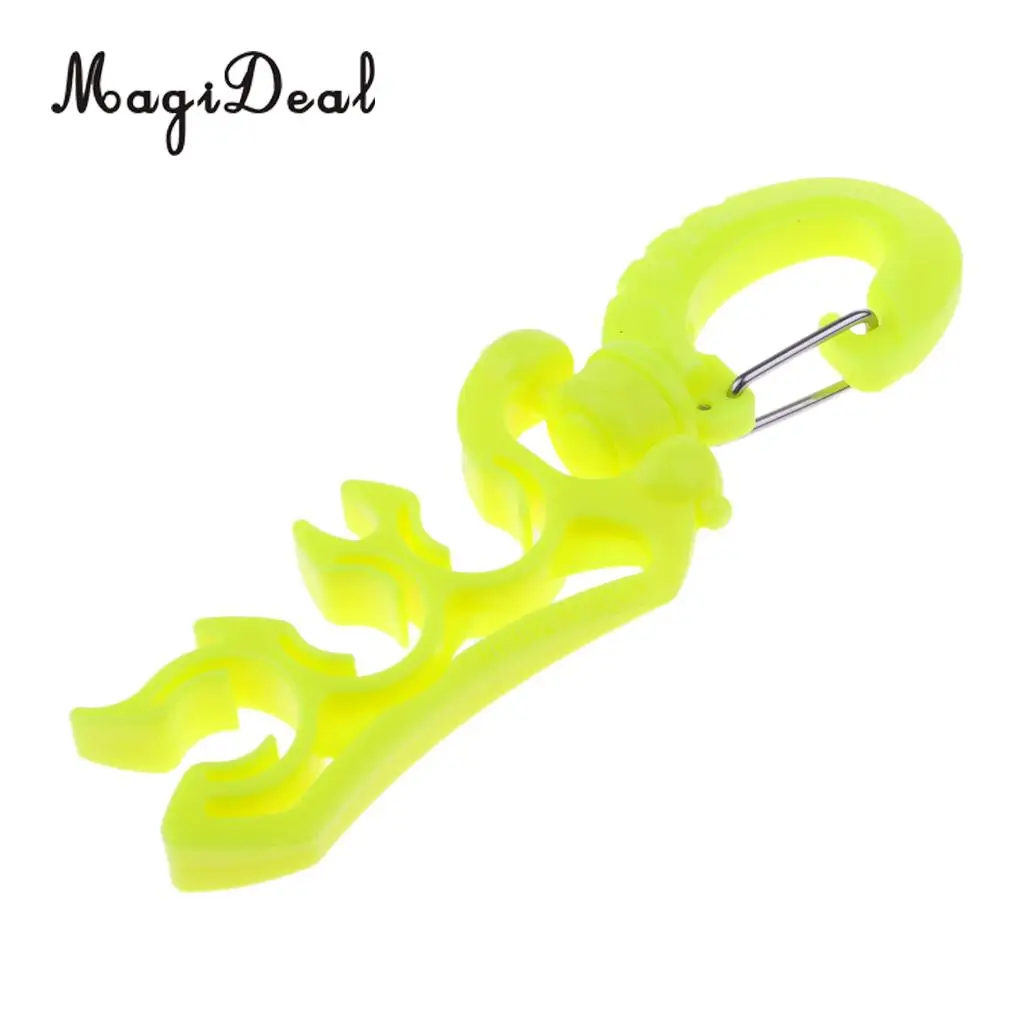 MagiDeal Premium Durable Nylon Triple 3 Hose Holder Regulator Gauge Octopus Retainer & Clip for Underwater Scuba Diving Diver