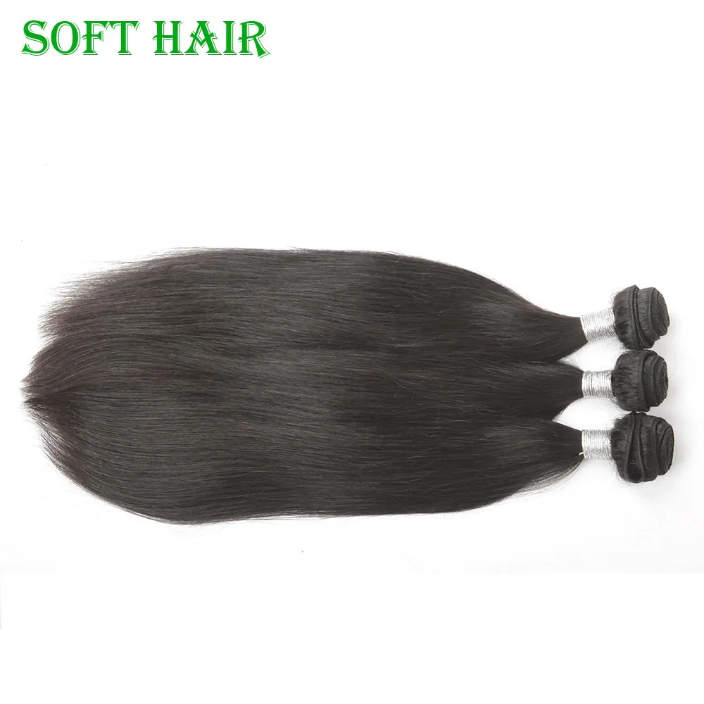 4 bundles Brazilian virgin hair straight with lace closure 10